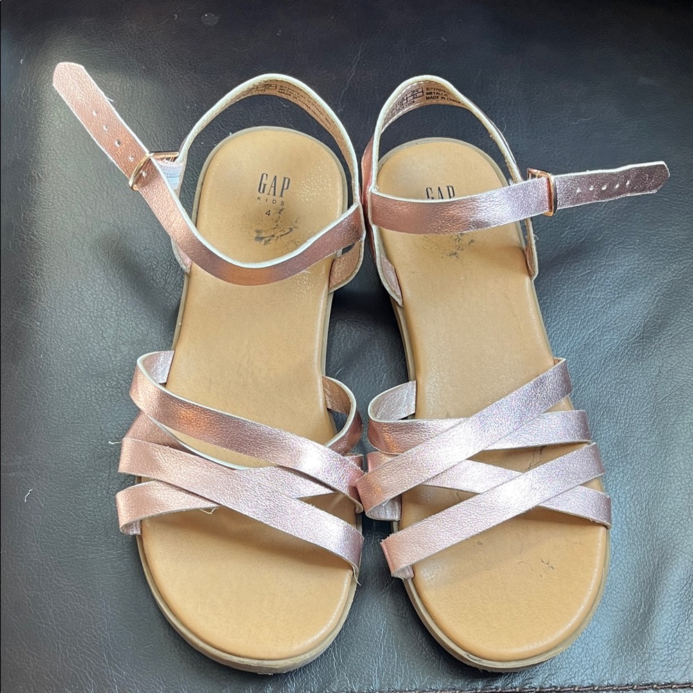 Rose Gold Sandals, size 4